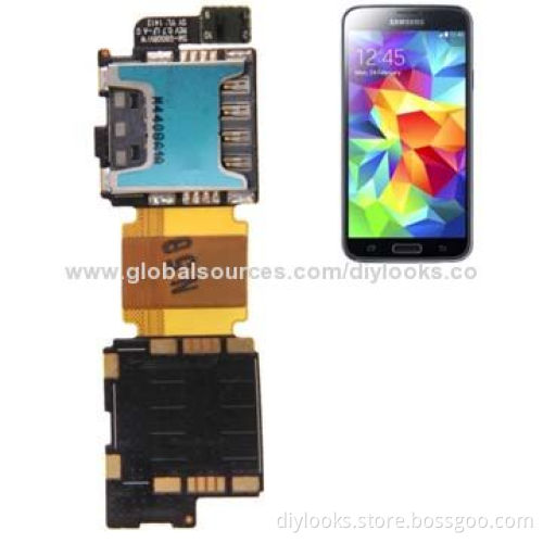 Original SIM Card Socket Flex Cable for Samsung Galaxy S5